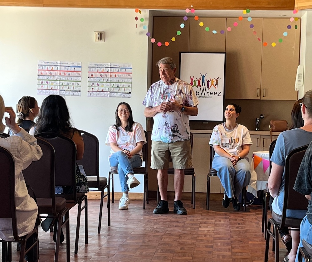 Caregiver education lunch Physicians presenting to caregivers